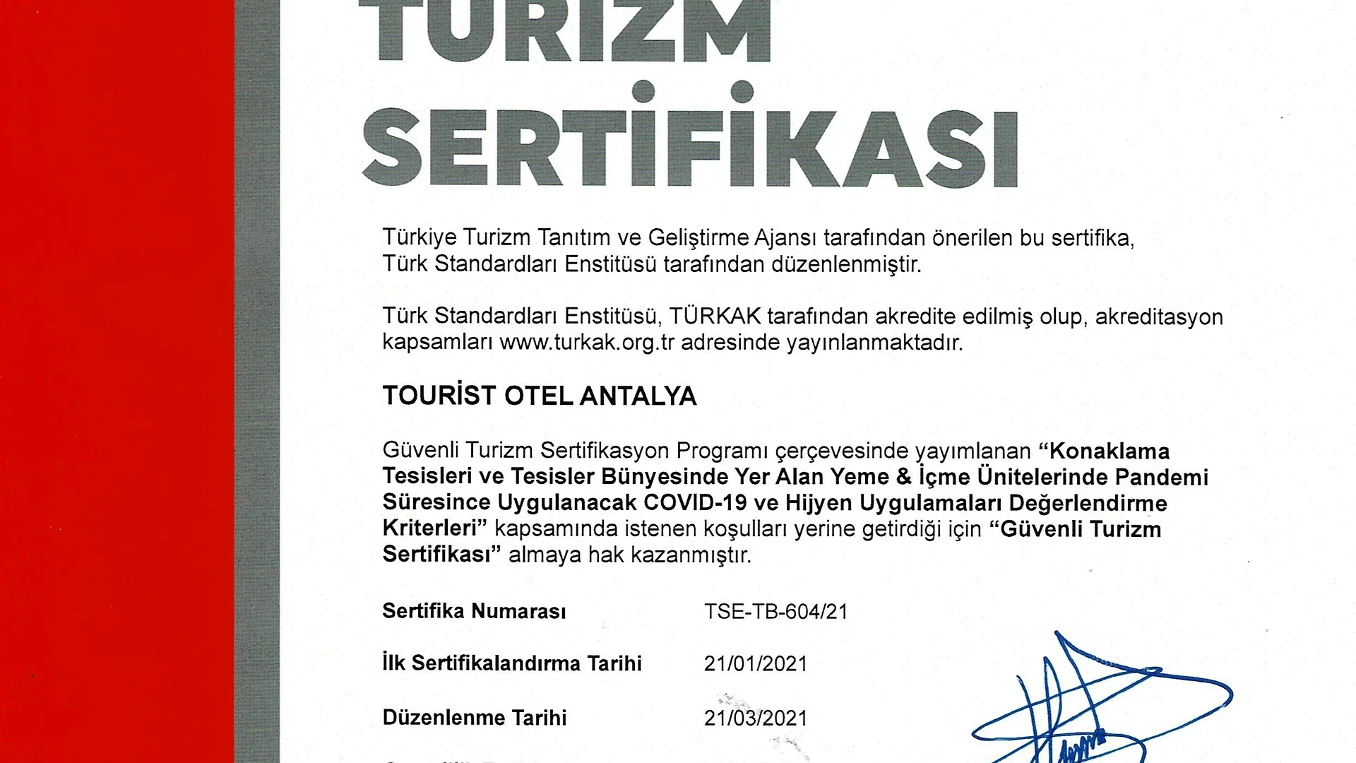 Tourist Hotel Antalya 3*,